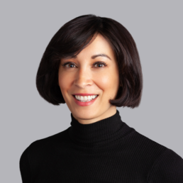 This is a professional headshot of Sara Eng, VP of Legal Network at Ontra.