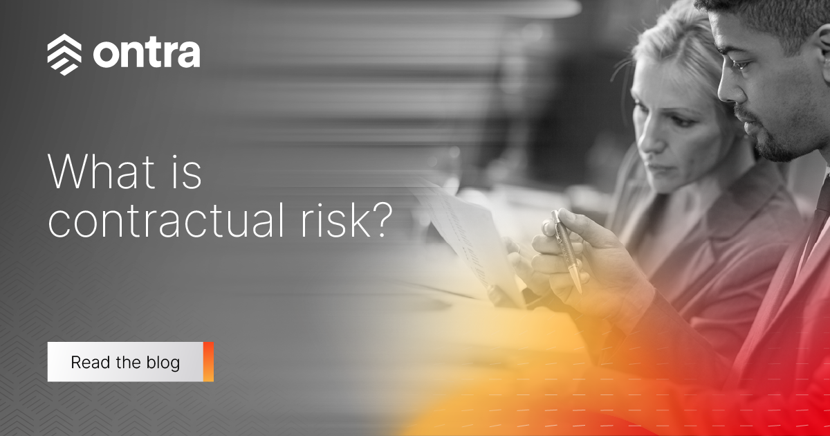 What is contractual risk? Ontra