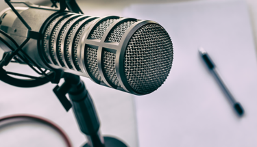 Podcast microphone image