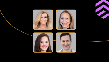 A featured image showing four Ontra employee headshots for a blog titled Employee Success