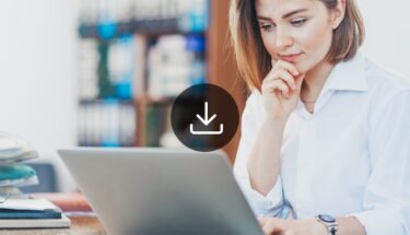 Woman reviewing something on the computer