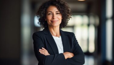 A stock image of a professionally dressed woman.
