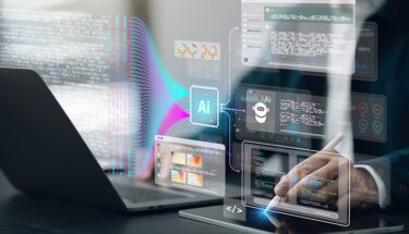 A person in front of a computer