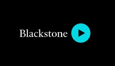 Blackstone logo with a teal play button