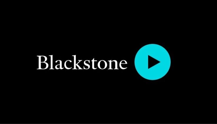 Blackstone logo with a teal play button