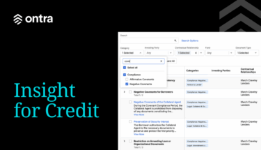 Insight for Credit from Ontra